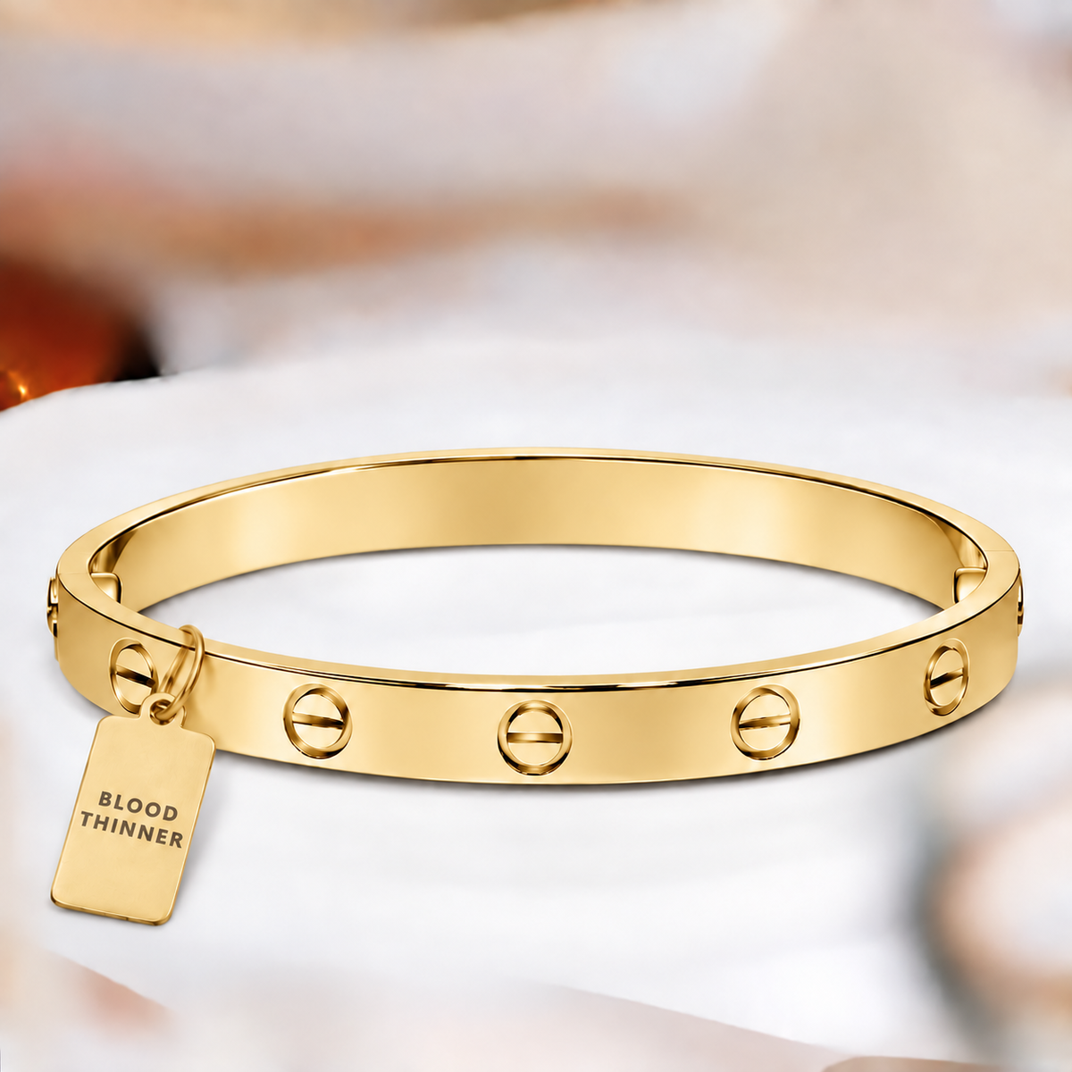 Women’s Classic Love Blood Thinner Medical Alert Bracelet