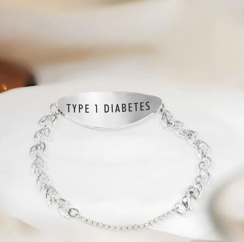 Detailed Women Diabetes Bracelet