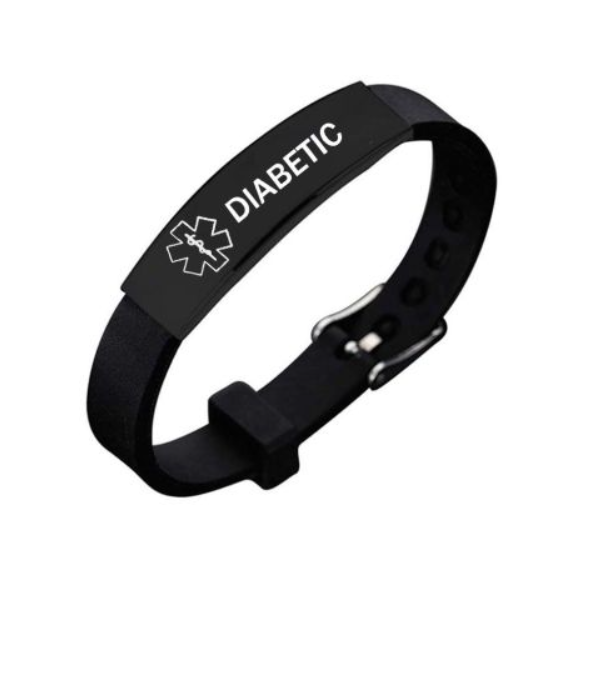 The black sport bracelet that's extra life insurance for diabetics