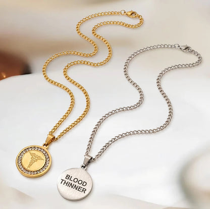 Halo Blood Thinner Medical Alert Necklace