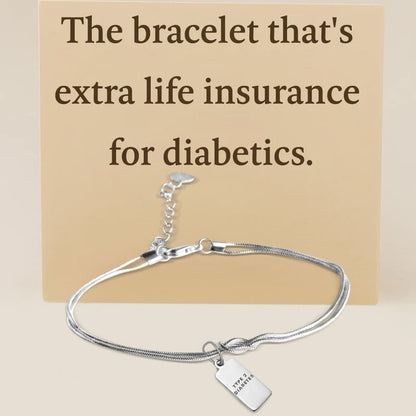 Women’s Forever Knot Diabetes Medical Alert Bracelet