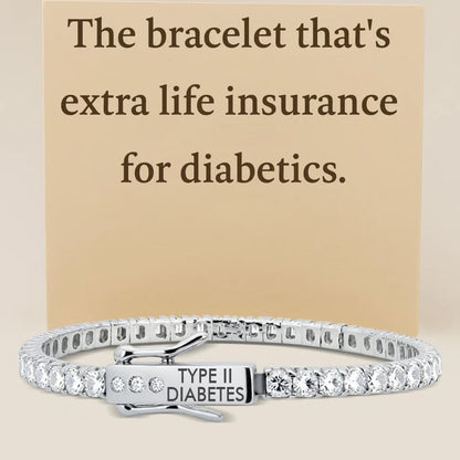 Women’s Tennis Engraving Diabetes Medical Alert Bracelet