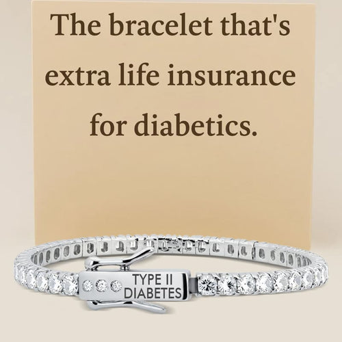 Women’s Tennis Engraving Diabetes Medical Alert Bracelet