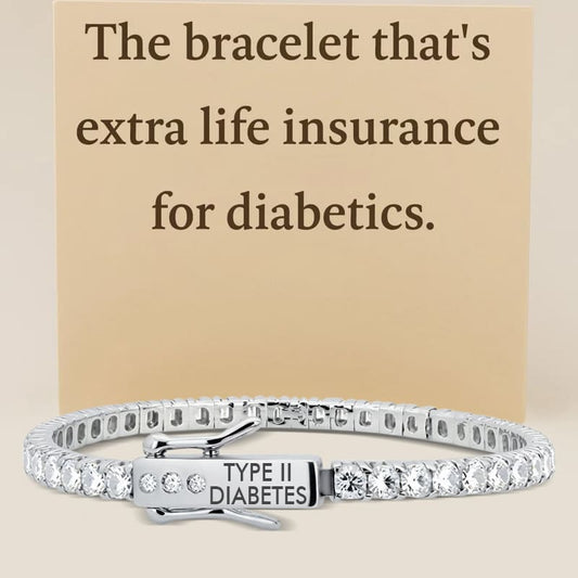 Women’s Tennis Engraving Diabetes Medical Alert Bracelet