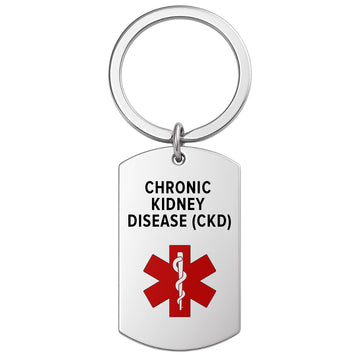 Chronic Kidney Disease Medical Alert Keychain