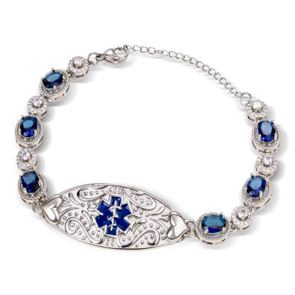 Detailed Women Diabetes Bracelet