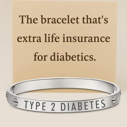Women’s Classic Love Diabetes Medical Alert Bracelet