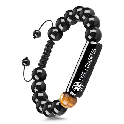 Onyx Tiger Eye Bracelet Diabetes
