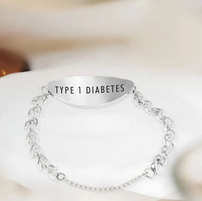 Detailed Women Diabetes Bracelet