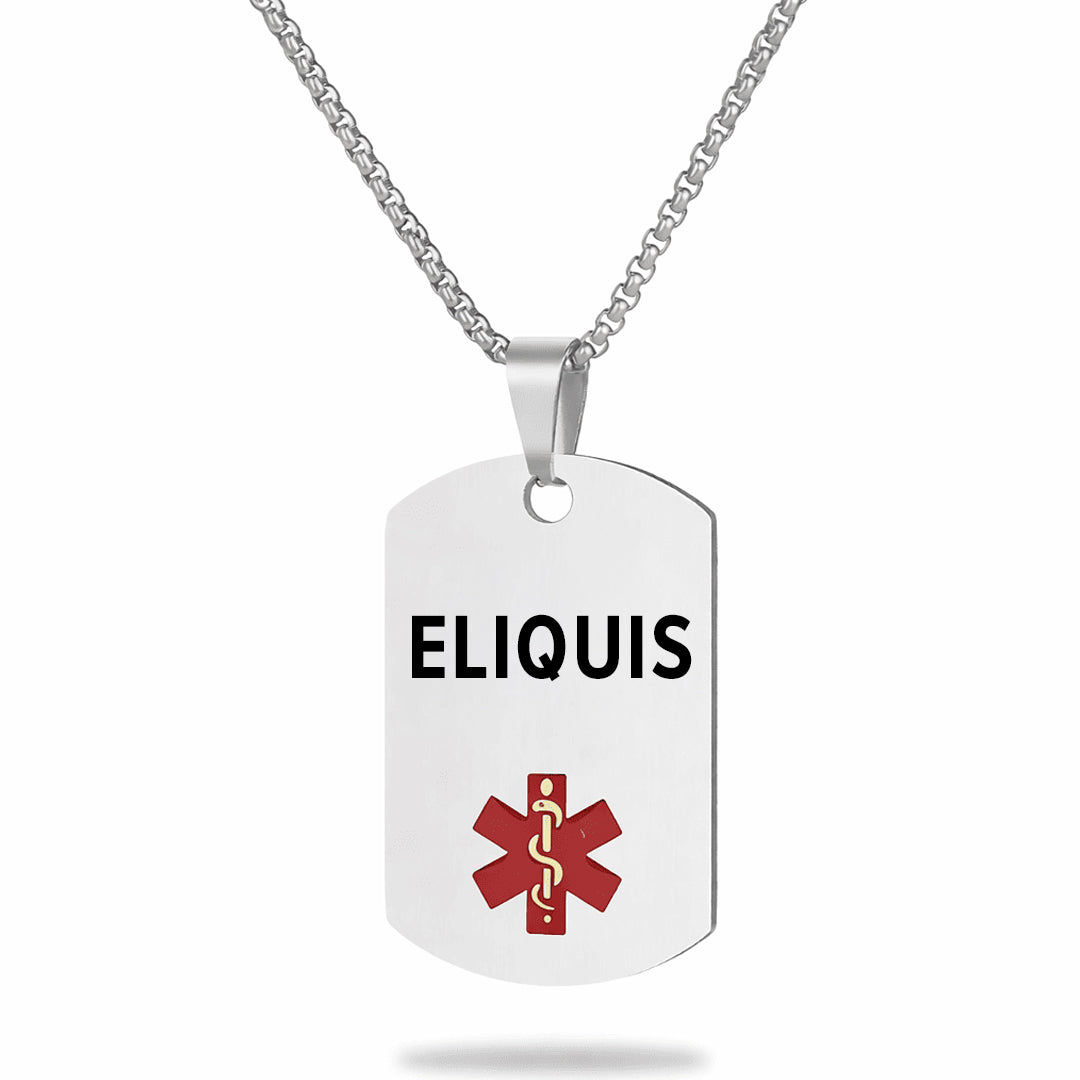 Medical Alert Necklace (ELIQUIS)