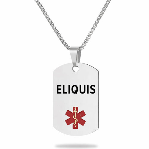 Medical Alert Necklace (ELIQUIS)
