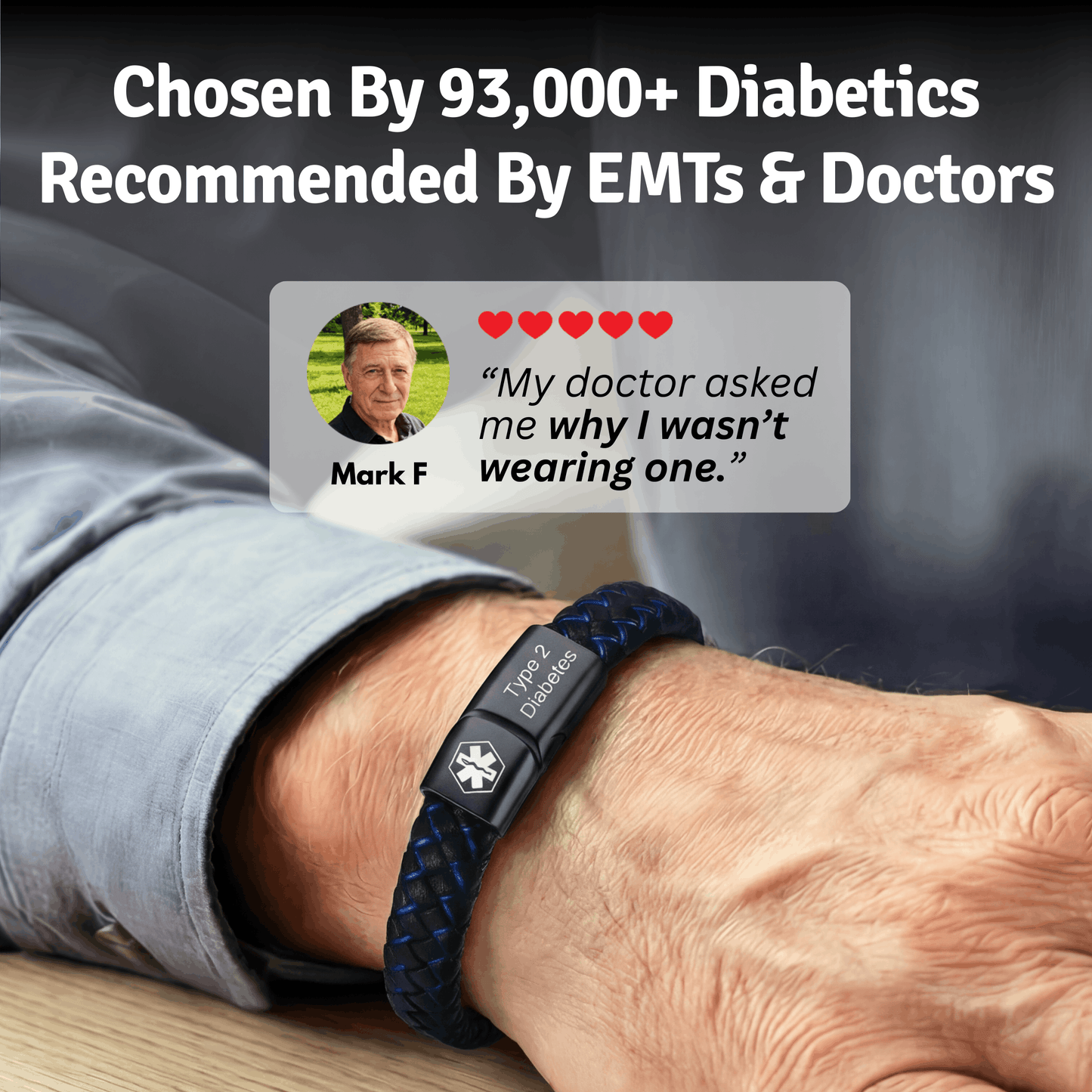 Diabetes Men's Ring