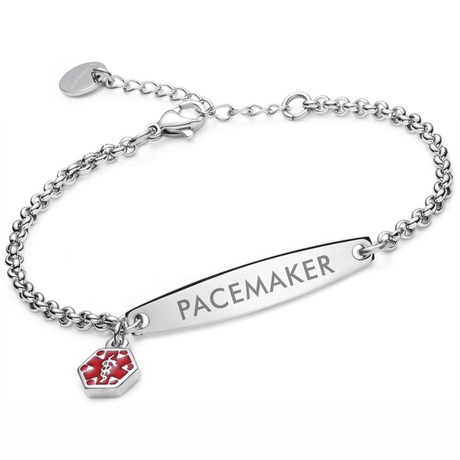 Women's Pacemaker Medical Alert Bracelet