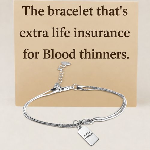 Women’s Forever Knot Blood Thinner Medical Alert Bracelet