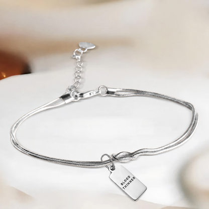 Women’s Forever Knot Blood Thinner Medical Alert Bracelet