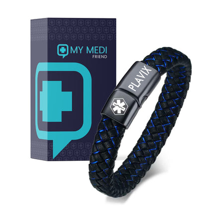 Men’s Plavix Medical Alert Bracelet