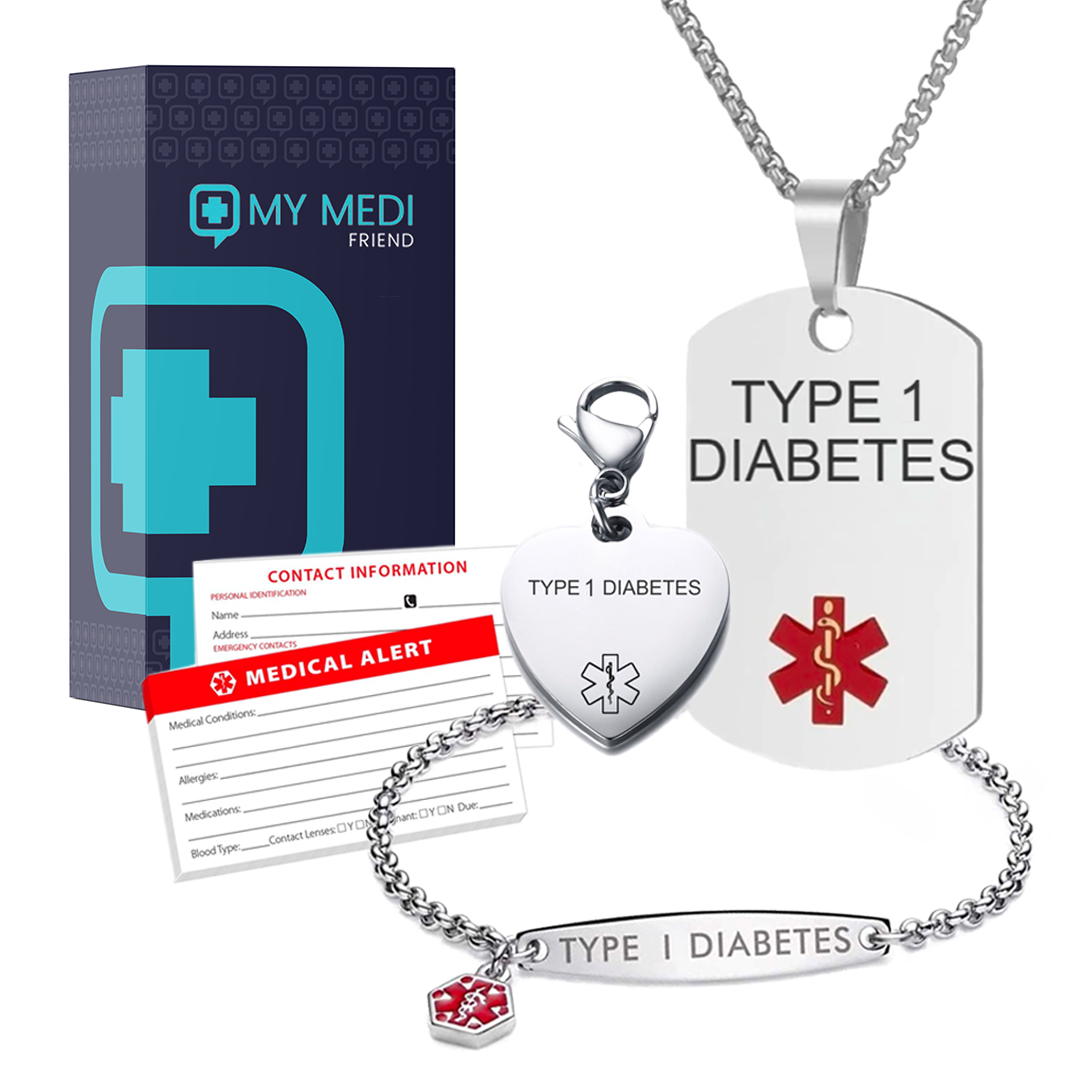 Amazon.com: 5X Type 2 Diabetic Diabetes Wristband Medical Awareness Alert  Bracelet Glow in The Dark, Red, Black, Purple, Blue : Tools & Home  Improvement