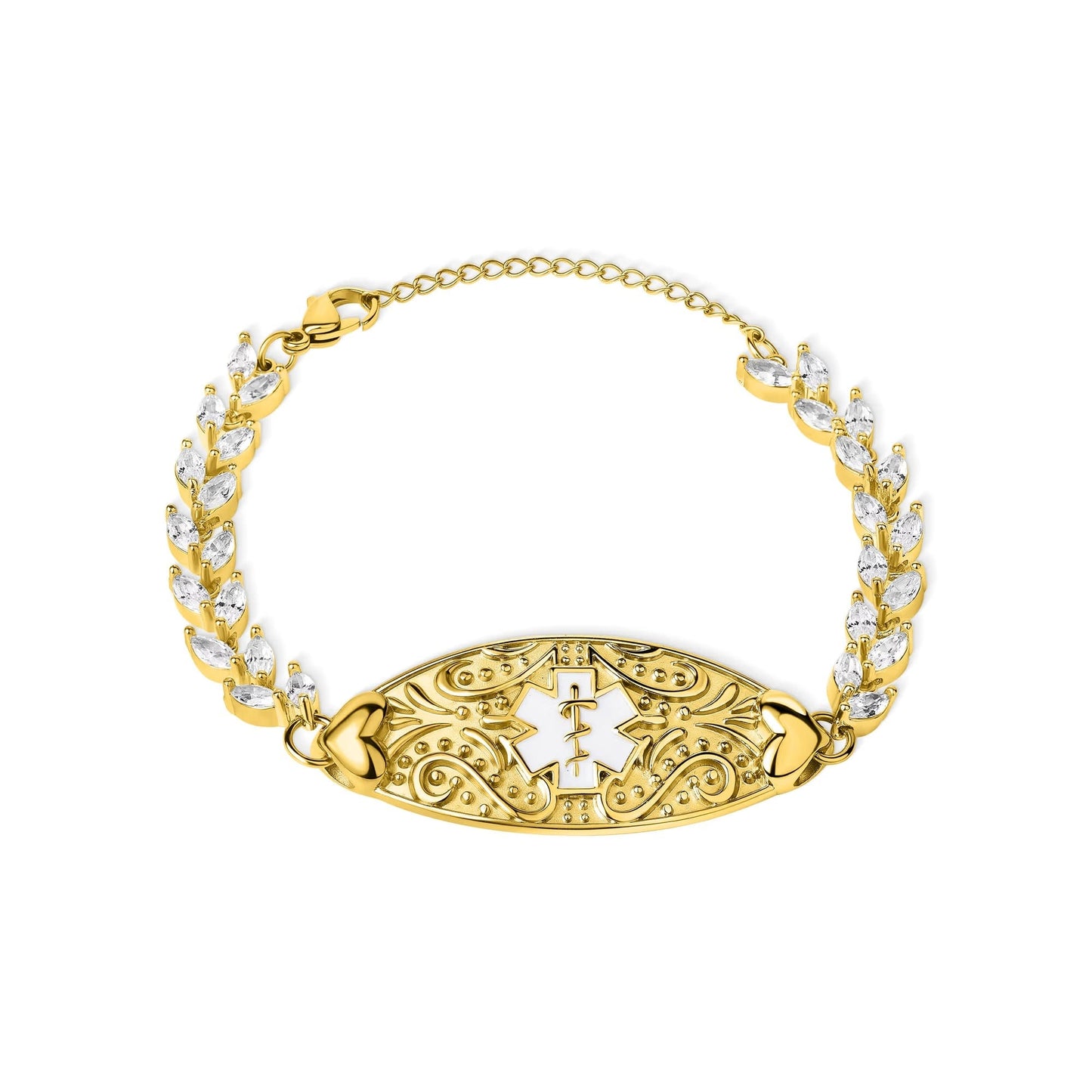 Detailed Women Diabetes Bracelet