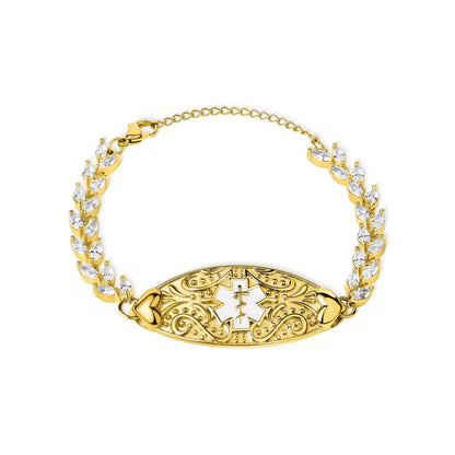 Detailed Women Diabetes Bracelet