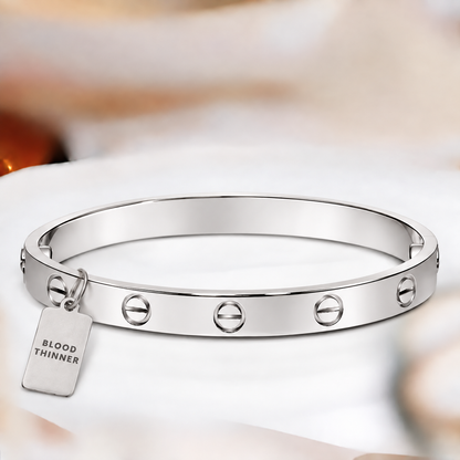 Women’s Classic Love Blood Thinner Medical Alert Bracelet