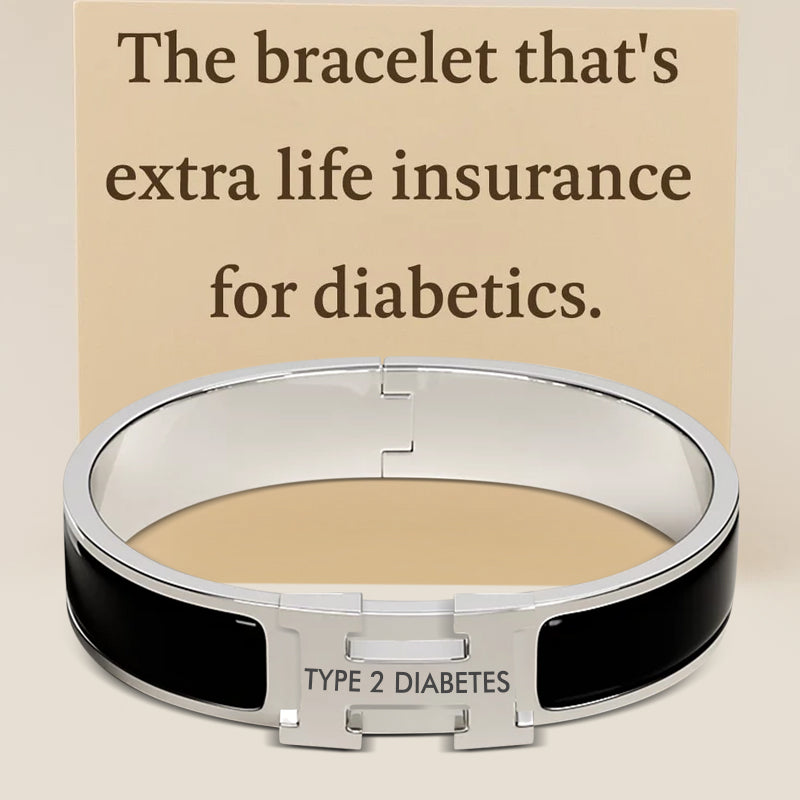 Women Click H  Diabetes Medical Alert Bracelet