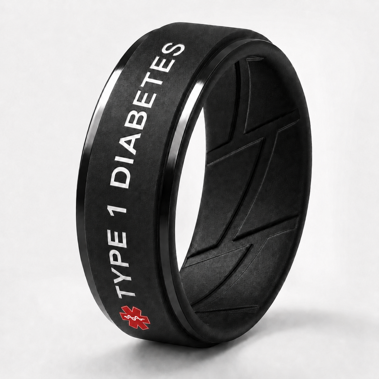 Men's Diabetes Medical Alert Ring
