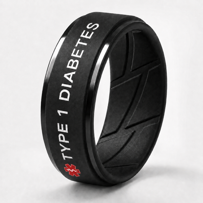 Men's Diabetes Medical Alert Ring