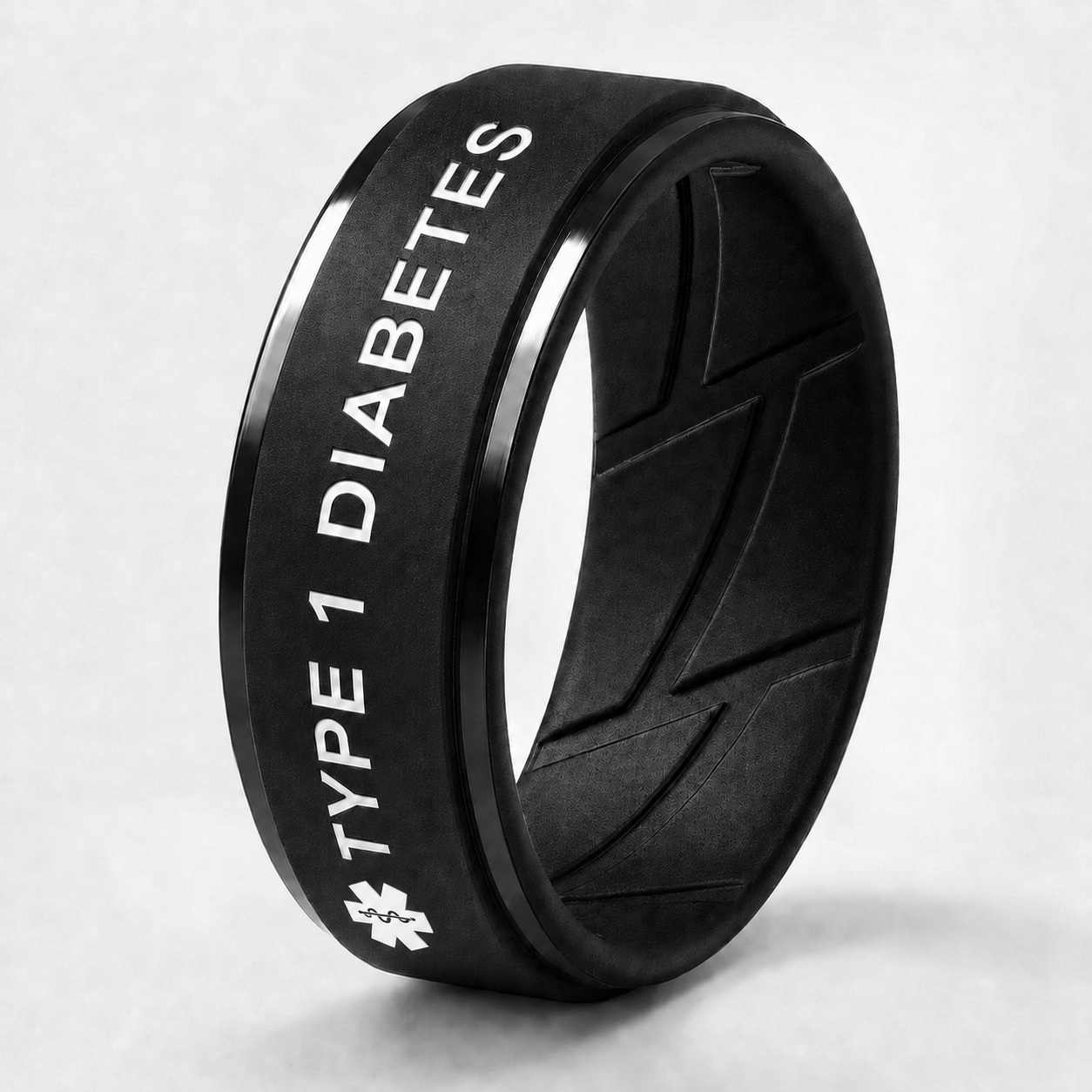 Men's Diabetes Medical Alert Ring