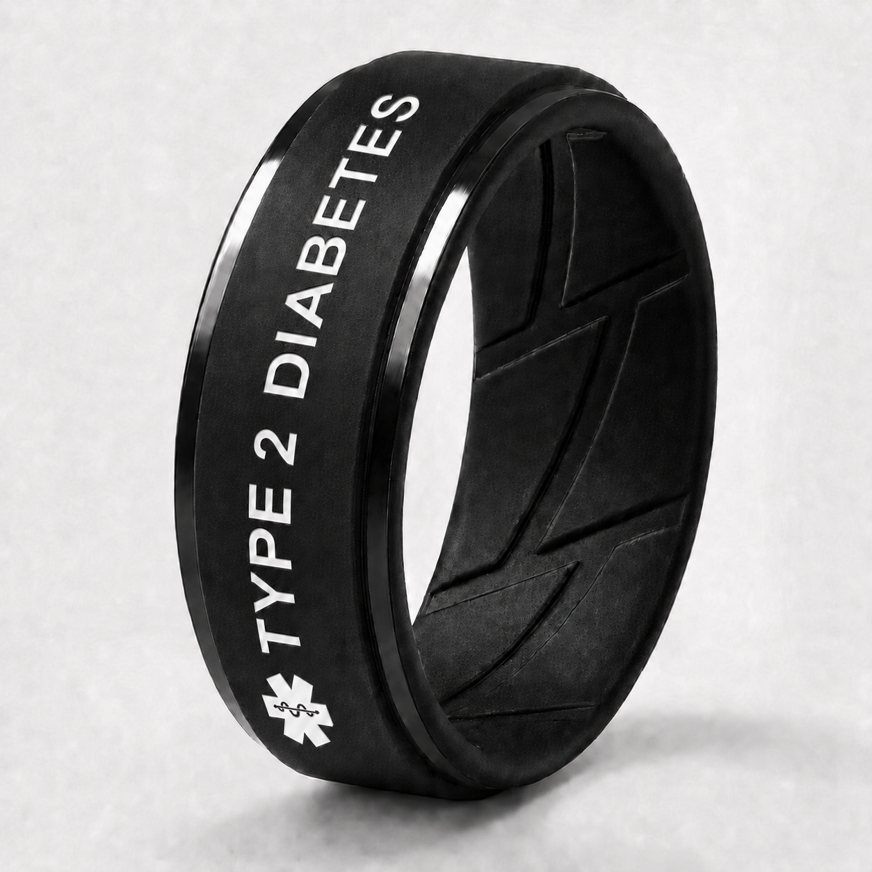 Men's Diabetes Medical Alert Ring
