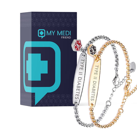 Women's Diabetes Medical Alert Bracelet